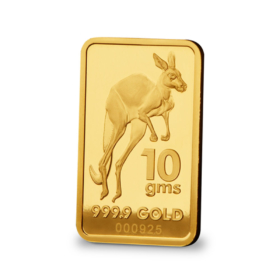 10<sub>g</sub> Melbourne Mint Kangaroo Gold Minted Bar
