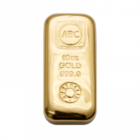 10<sub>oz</sub> ABC Gold Cast Bar