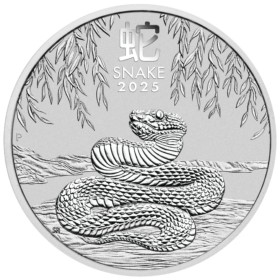 1<sub>oz</sub> Perth Mint Lunar Snake Silver Coin