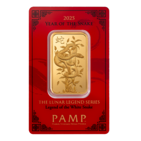 1<sub>oz</sub> PAMP Lunar Snake Gold Minted Bar