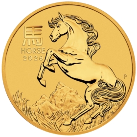 1<sub>oz</sub> Perth Mint Lunar Horse Gold Coin