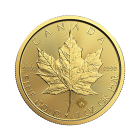 1<sub>oz</sub> Royal Canadian Mint Maple Leaf Gold Coin