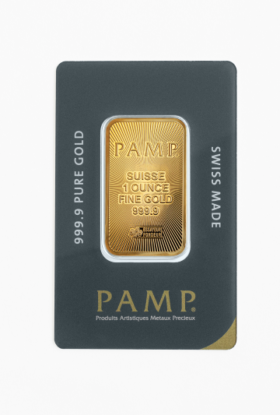 1<sub>oz</sub> PAMP Suisse Gold Minted Bar