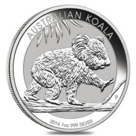 1<sub>oz</sub> Perth Mint Koala Silver Coin