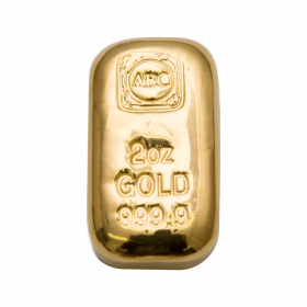 2<sub>oz</sub> ABC Gold Cast Bar