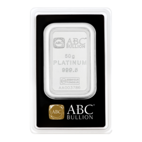 50<sub>gr</sub> ABC Platinum Minted Bar