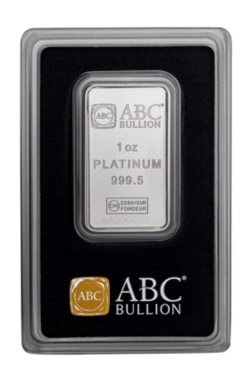 ABC Platinum Minted Bar – 1oz