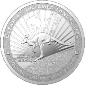 1<sub>oz</sub> ABC Untamed Landscapes The Kangaroo Silver Coin