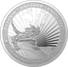 1<sub>oz</sub> ABC Untamed Landscapes The Thorny Lizard Silver Coin