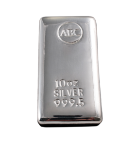 10<sub>oz</sub> ABC Silver Cast Bar
