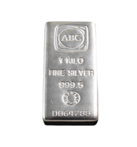 1<sub>kg</sub> ABC Silver Cast Bar