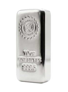 10<sub>oz</sub> GBA Silver Cast Bar 999