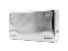 5<sub>kg</sub> GBA Silver Cast Bar