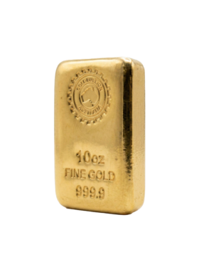 10<sub>oz</sub> GBA Gold Cast Bar