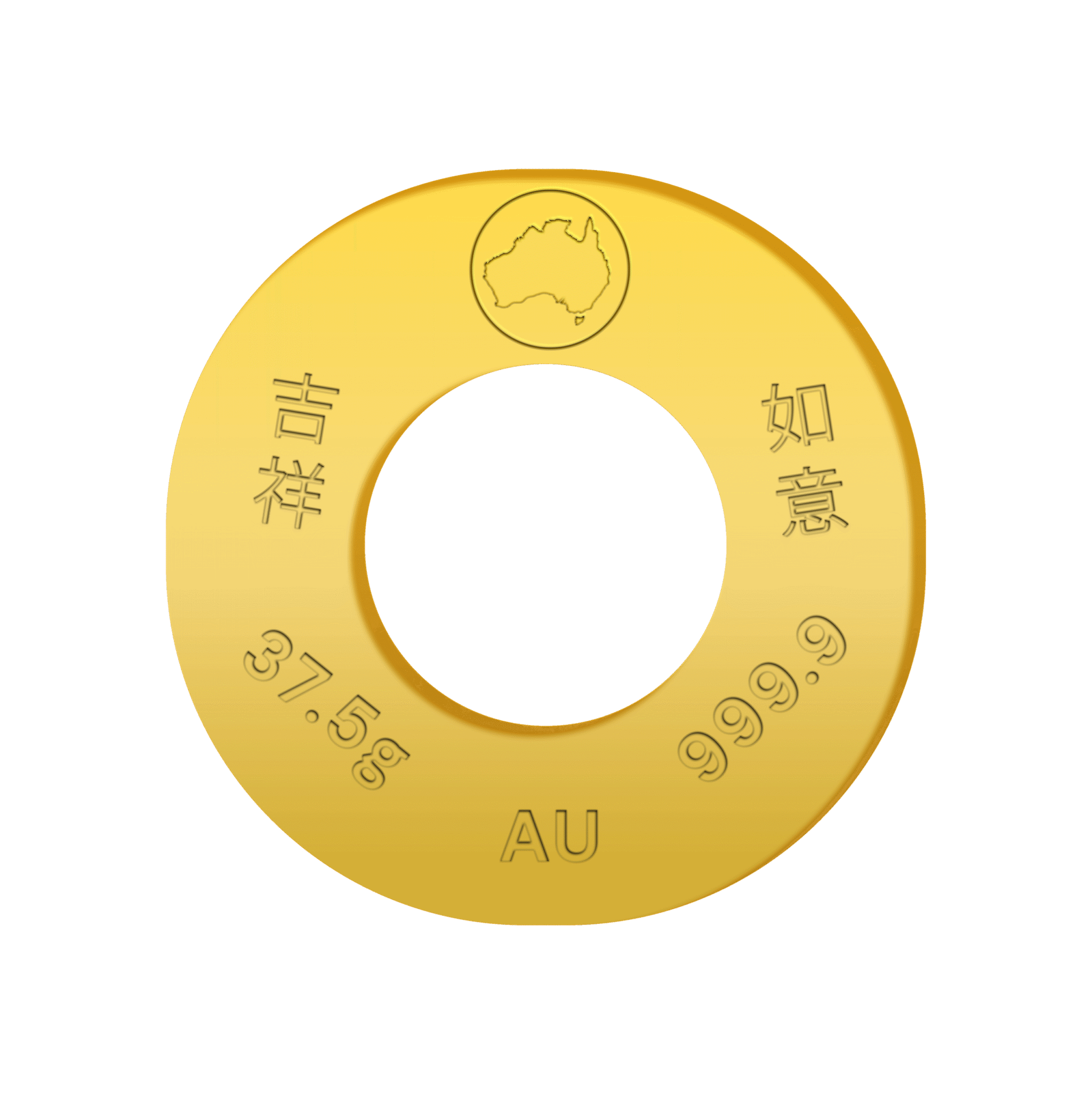 37.5<sub>g</sub> GBA Tael Gold Cast Bar