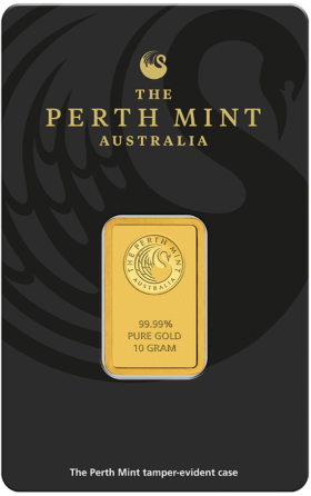 10<sub>g</sub> Perth Mint Kangaroo Gold Minted Bar