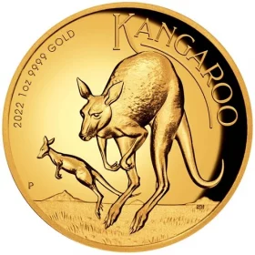 1<sub>oz</sub> Perth Mint Kangaroo Gold Coin