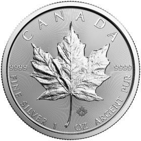 1<sub>oz</sub> Canadian Mint Maple Leaf Silver Coin