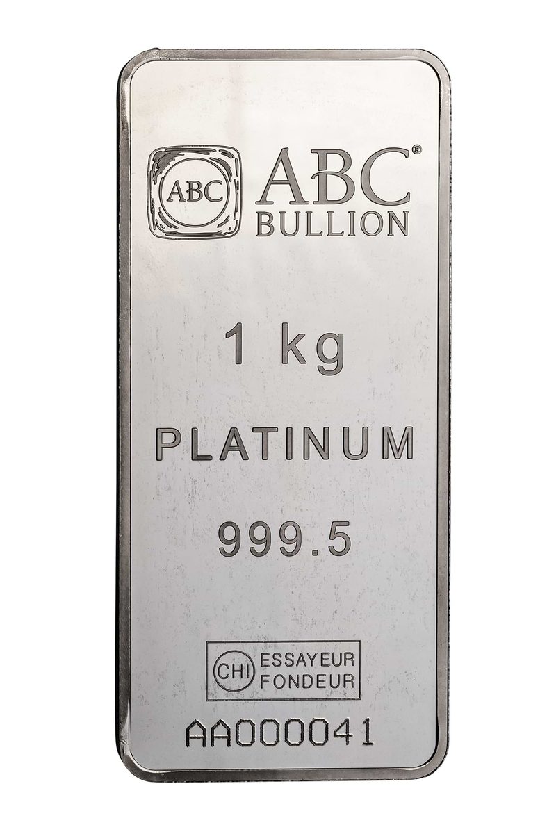 1<sub>kg</sub> ABC Platinum Minted Bar