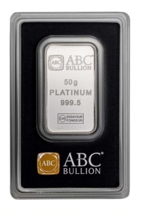 50g ABC Platinum Minted Bar